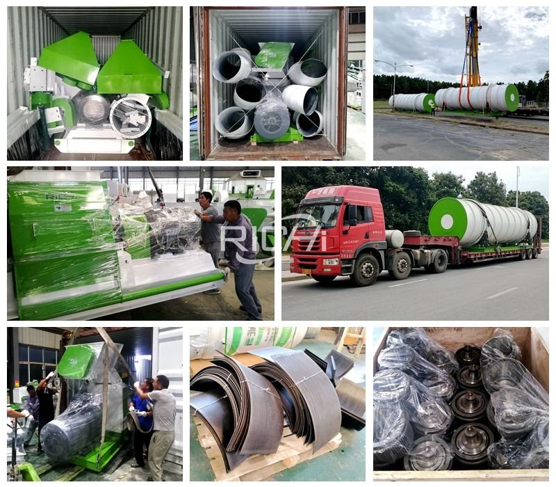 Wood pellet machine equipment delivery photos
