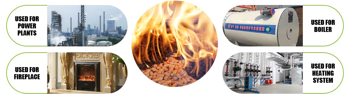 Uses of biomass pellets