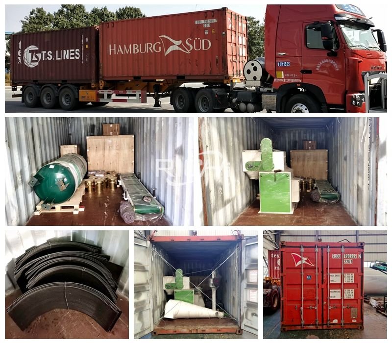 Wood pellet machine equipment delivery photos