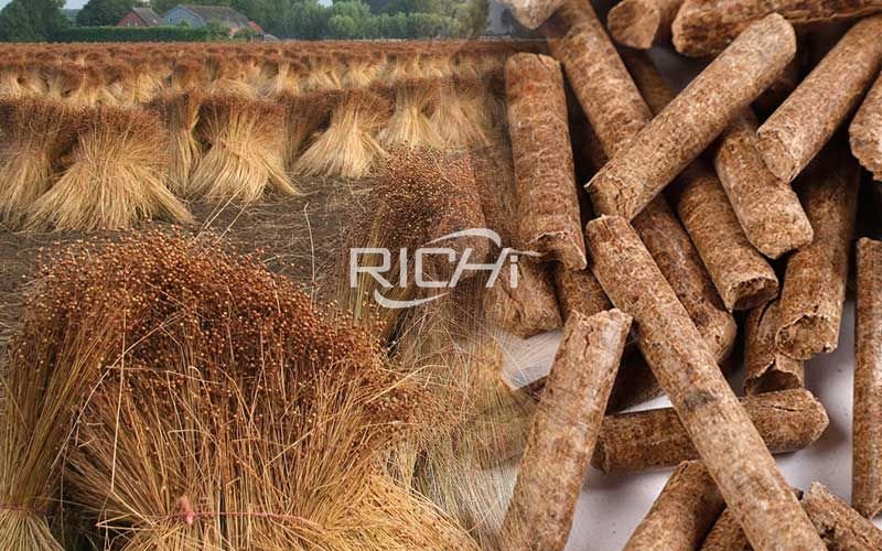 Straw pellet