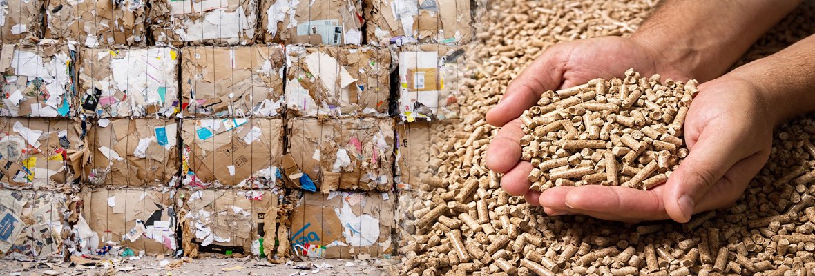 waste paper and paper pellet