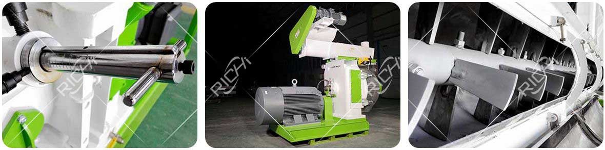 Waste Tire Textile Cord Pellet Machine Details Display