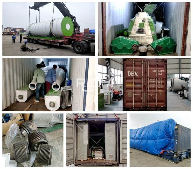 Wood pellet machine equipment delivery photos