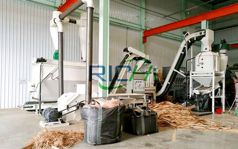1.5 Ton per Hour Whole Production Line of Biomass Wood Pellet Machine