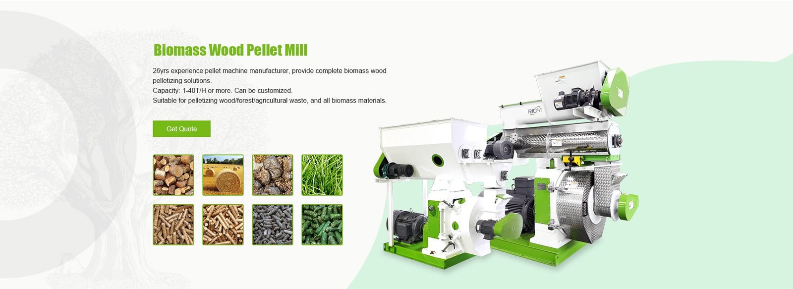 wood pelletizer machine